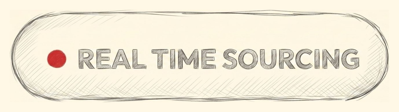 Real time sourcing