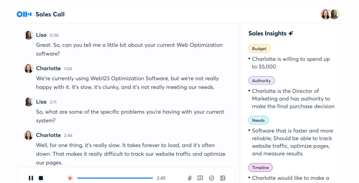 Best AI Meeting Note Taker: Otter.ai  product screenshot