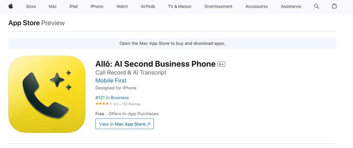 Best AI Phone System: Allô  product screenshot