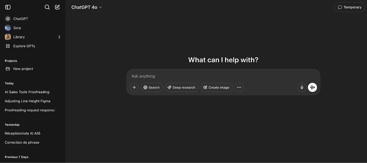 Best AI Chatbot: ChatGPT  product screenshot