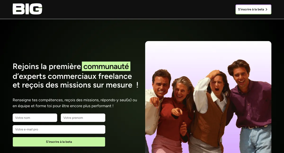 Big Squad The collective that standardizes cold-calling excellence product screenshot