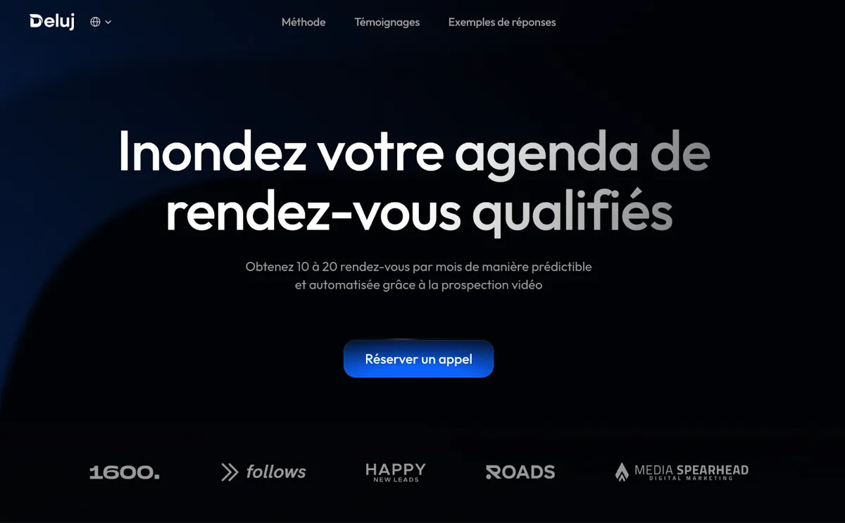 Deluj Specialists in personalized video outreach product screenshot