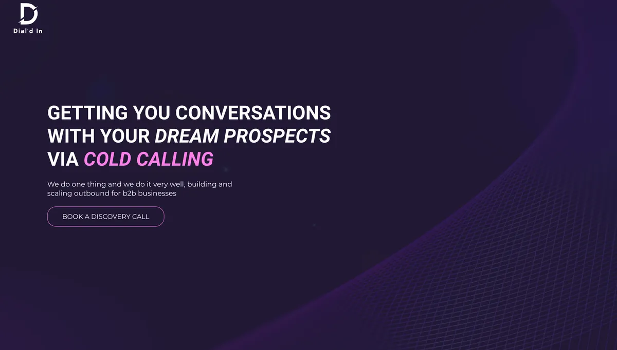 Dial'd In  The "De-Risked" Outbound Operators  product screenshot