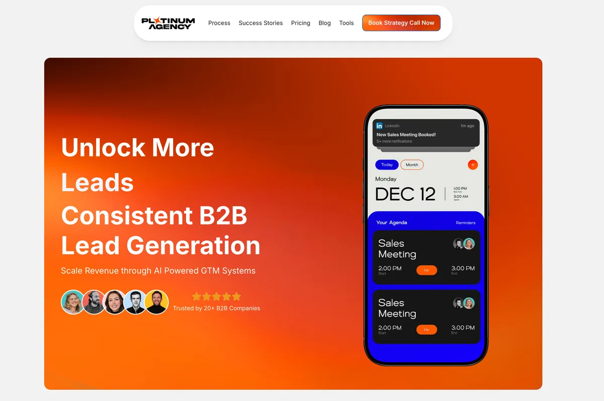 Platinum  The "Warm Outbound" &amp; Content Flywheel  product screenshot