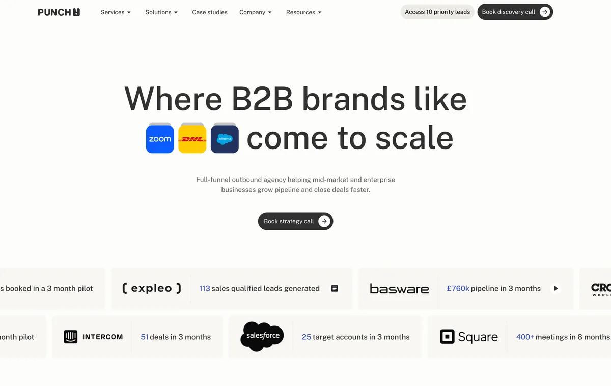 Punch!  The Account-Based Marketing (ABM) Agency  product screenshot