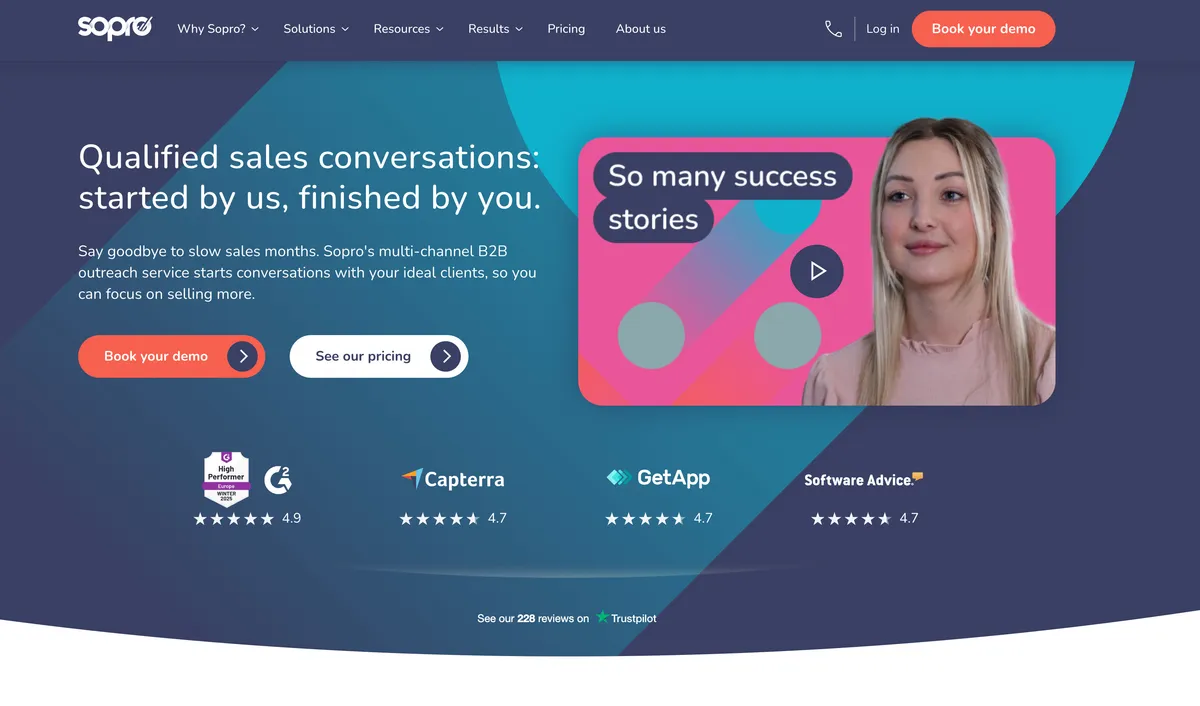 Sopro  The "Prospecting-as-a-Service" Platform  product screenshot