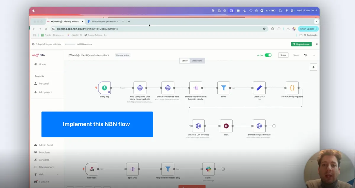 Step 2: Automate Data Collection with N8N product screenshot