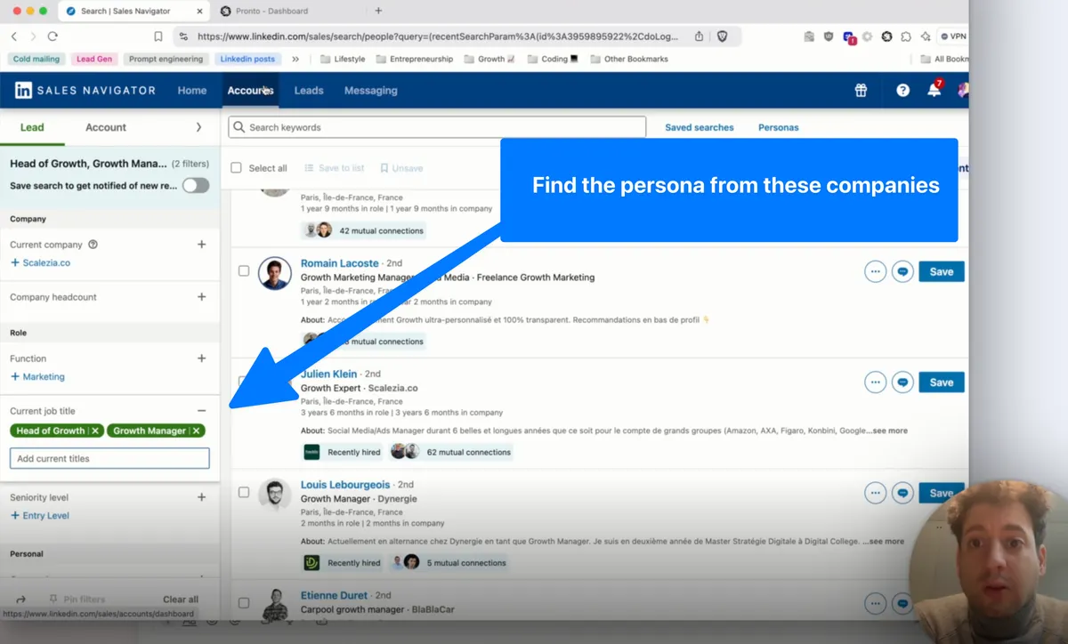 Step 3: Create a Prospects List in LinkedIn Sales Navigator product screenshot