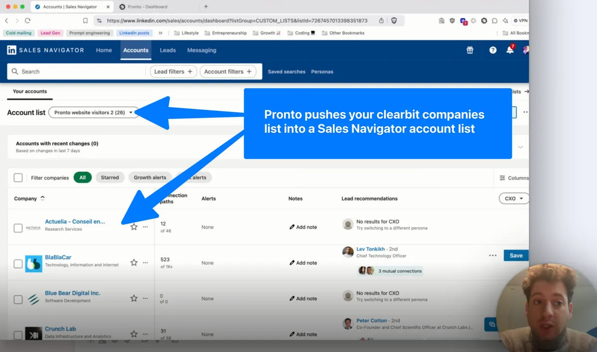 Step 3: Create a Prospects List in LinkedIn Sales Navigator product screenshot
